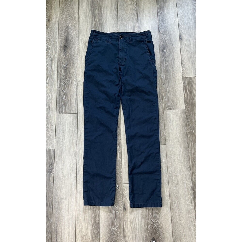 Buck Mason Carry-On Pant Navy Blue Mens Sz 28” x 30” Cut 3812 Lightweight
